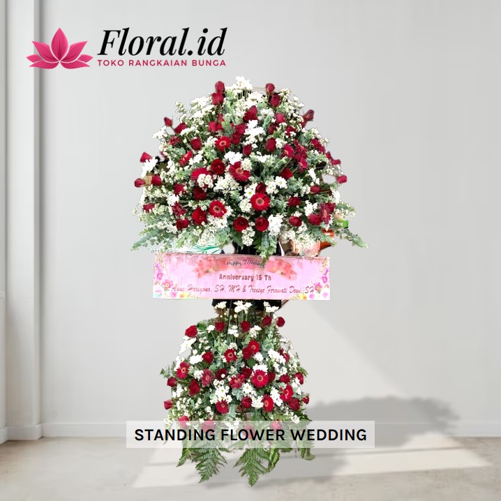 standing flower wedding